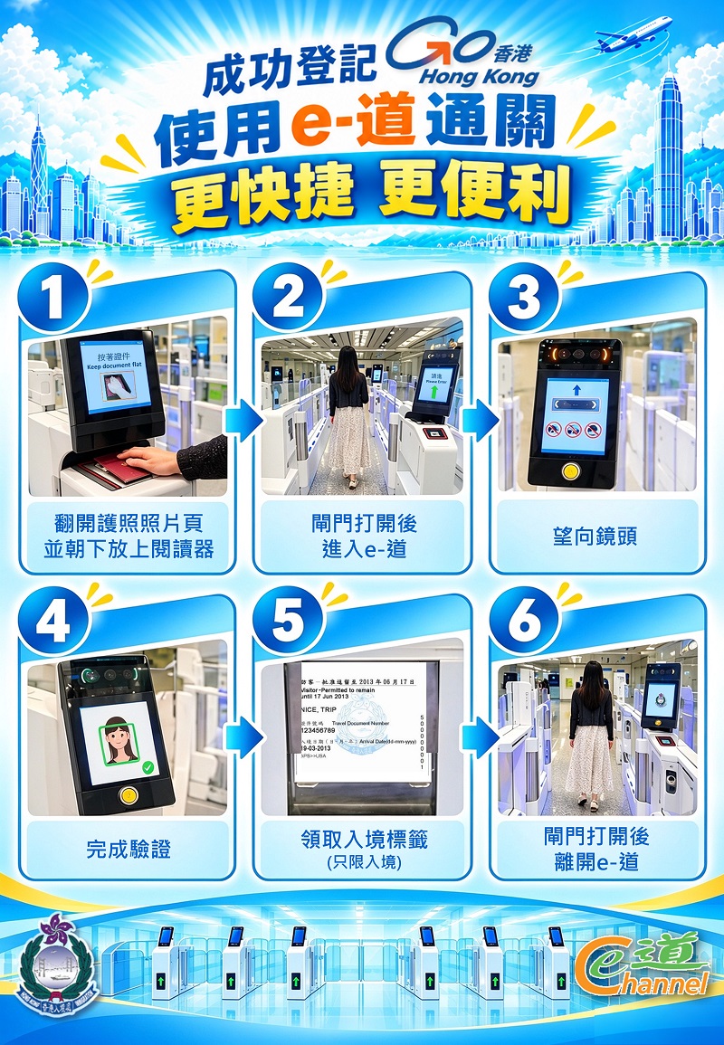 使用e-道通關更快捷更便利